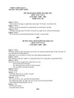 kiểm tra văn 8 kì 1 08-09