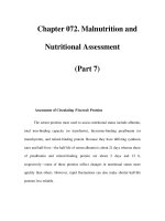 Chapter 072. Malnutrition and Nutritional Assessment (Part 7) pptx
