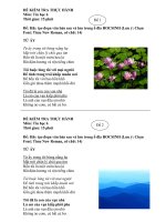 Kiểm tra 15 phút HKII (thực hành)