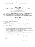 Quyết định thành lập tổ KDCLGD