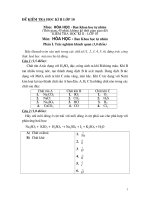 De va DA KT KII lop 10