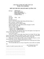 Đơn chuyển trường