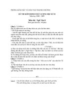 đề thi  CLKĐ ngữ văn 8