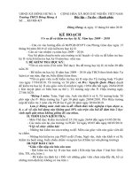 Kế hoạch kiểm tra học kỳ II 09-10