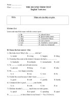 Kiem tra HK II - Anh 7