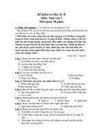 đề kiểm tra học kỳ II Ngư văn 7
