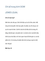 Chỉ số trung bình DOW JONES (DJIA) Chỉ số này là gì? doc
