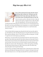 Hẹp bao quy đầu ở trẻ pps