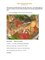 bún cá rô om cà chua