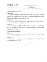 Đề và đáp án thi thử ĐH lần II