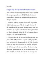 Forensic hoạt động như thế nào- P2 pot