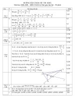 dap an đề thi KĐCL cuối năm 2010