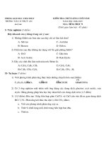 Hóa 9 cuối năm 06-07 (Đề+Biểu điểm)