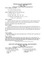 ĐỀ KHẢO SÁT CHẤT LƯỢNG HSG KHỐI 4 TH ĐỒNG HƯU