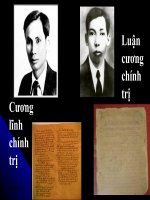 Lịch sử Đảng - So sánh luận cương và cương lĩnh pdf
