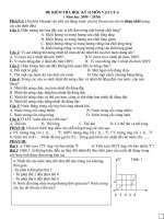 đề kiểm tra hk2 môn lý 6