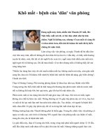 Khô mắt - bệnh của ''''dân'''' văn phòng docx