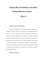 Chapter 098. Iron Deficiency and Other Hypoproliferative Anemias (Part 5) ppsx