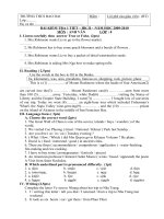 De kiem tra TA lop 8 HKII 2009-2010