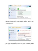 Trải nghiệm với ứng dụng ESET Smart Security 4- P2 ppt