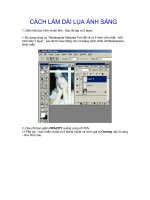 CÁCH LÀM DẢI LỤA ÁNH SÁNG docx