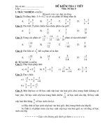 Số Học 6 - Đề kiểm tra chương III