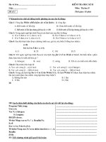 kiểm tra 45 mon tin lớp 7