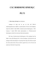 CÁC HORMONE SINH DỤC (Kỳ 2) ppsx