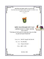 Vận dụng mô hình quản lý trường hợp trong can thiệp,  trợ giúp một người khuyết tật