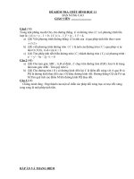 ĐỀ KIỂM TRA 1TIẾT HÌNH HỌC 11(nc)