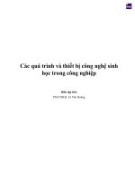 Các quá trình và thiết bị công nghệ trong sinh học