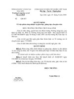 QĐ phân công nhiệm vụ cho GV