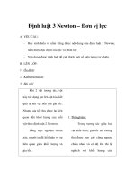 Vật lý lớp 10 căn bản - Định luật 3 Newton – Đơn vị lực ppsx