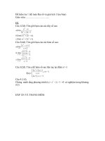 đề kiểm tra tóan đại 11 (cơ bản)