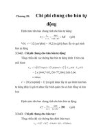 Tính toán định mức chi phí hàn cho một phân đoạn tàu vỏ thép, chương 18 ppt