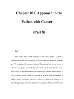 Chapter 077. Approach to the Patient with Cancer (Part 8) potx