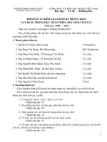 Biên bản KT trường học thân thiện...