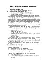 ĐỀ CƯƠNG - HỆ THỐNG QUẢN LÝ CHẤT LƯỢNG doc