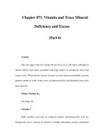 Chapter 071. Vitamin and Trace Mineral Deficiency and Excess (Part 6) ppsx