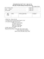 ĐỀ KIỂM TRA MÔN NGỮ VĂN 7 (ĐỀ CHẴN)