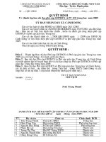 Quyết định thành lập ban chỉ đạo phổ cập THCS