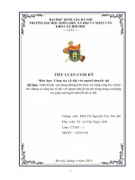 vận dụng những kiến thức, kỹ năng công tác xã hội nói chung và công tác xã hội với người khuyết tật nói riêng trong can thiệp, trợ giúp một người khuyết tật cụ thể