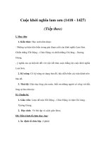 Lịch sử lớp 7 - Cuộc khởi nghĩa lam sơn (1418 - 1427) (Tiếp theo) ppt