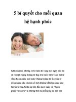 5 bí quyết cho mối quan hệ hạnh phúc pdf