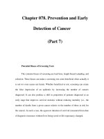 Chapter 078. Prevention and Early Detection of Cancer (Part 7) pps