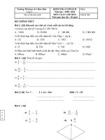 ĐỀ THI CK2- TOÁN 4