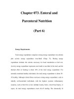 Chapter 073. Enteral and Parenteral Nutrition (Part 6) ppsx