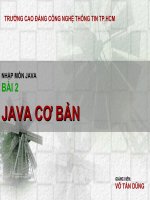 BÀI 2: JAVA CƠ BẢN ppsx