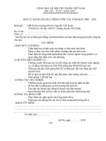 BẢN TỰ ĐÁNH GIÁ XẾP LOẠI CÁ NHÂN NĂM HỌC 2009-2010