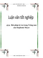 Luận văn: Bút pháp kỳ ảo trong Trăng non của Stephenie Meyer ppsx